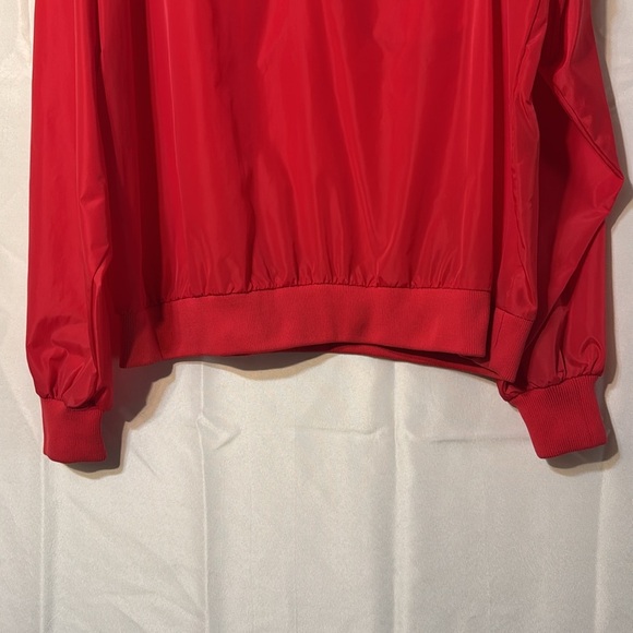 Eddie Bauer Mens Vintage Jacket Red Nylon Pullover Windbreaker Pockets. XL - Picture 3 of 9